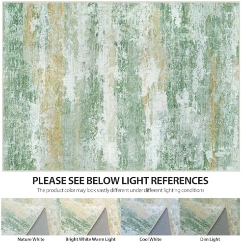 Aelenmu 8x10 Area Rugs for Living Room Washable Bedroom Dining Room Green - Image 7