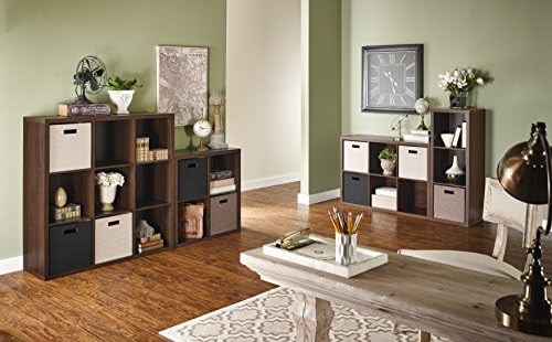 ClosetMaid 6 Cube Storage Shelf Organizer Bookshelf with Back Panel, Easy Assembly, Wood, Dark Chestnut Finish - Image 4