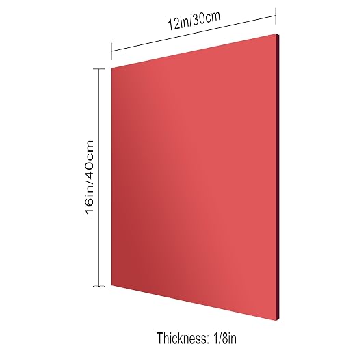 12x16 Inches Deep Red Mirror Acrylic Sheet – 2 Pcs Reflective Acrylic Panel for DIY Crafts, Home Décor & More (30x40 cm) - Image 2