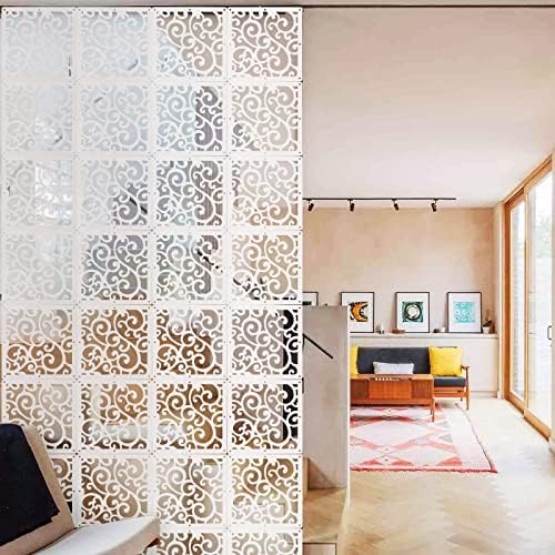 ANMINY Hanging Room Divider Panels, 24 PCS White - Image 6