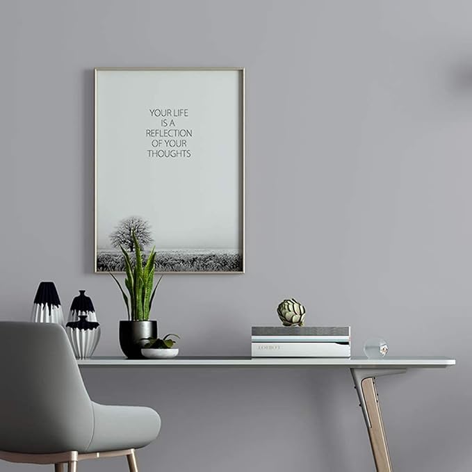 practicalWs Gray Self-Adhesive Wallpaper SelfA-dhesive Film Stick Paper | Easy to Apply Peel and Stick Wallpaper Shelf Liner Table and Door Reform Wall paper 15.7 Inch x 236.2inch - Image 4
