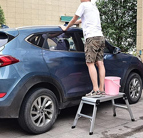 LEADALLWAY Aluminum Folding Work Platform Step Platform for Painting - Image 3