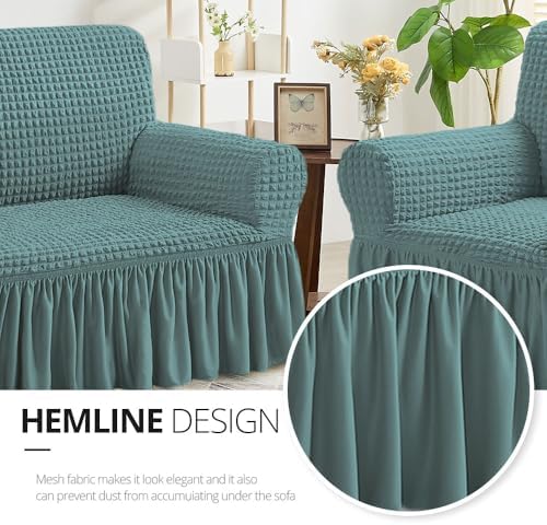 NICEEC Arm Chair Covers Armchair Covers Universal Slipcovers with Skirt - Image 4