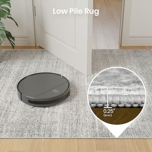Valenrug 2x12 Runner Rug Non Slip, Washable Rug Runners for Hallways, Grey - Image 6