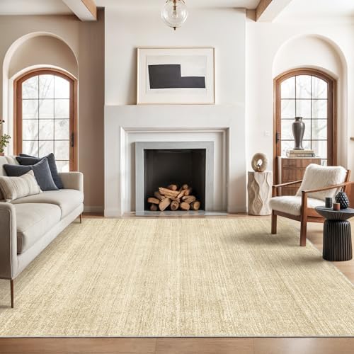 Valenrug 8x10 Area Rugs for Living Room, Large Washable Rug Non Slip, Tan by Valenrug