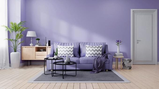 118"x17.7" Purple Wallpaper Solid Color Peel and Stick Wallpaper Purple Contact Paper Solid Color Self-Adhesive Removable Wall Paper for Wall Furniture Cabinet Covering Vinyl Rolls - Image 5