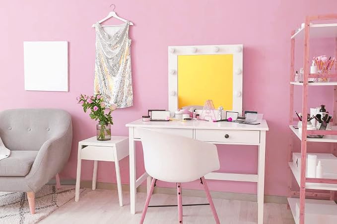 393"x17.7" Pink Peel and Stick Wallpaper Solid Color Contact Paper Self Adhesive Removable Wallpaper for Wall Covering Vinyl Roll - Image 7