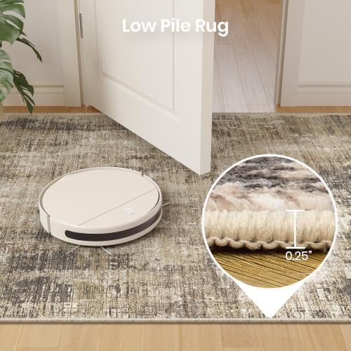 Valenrug 5x8 Area Rug, Abstract Large Washable Rugs for Living Room, Taupe - Image 7