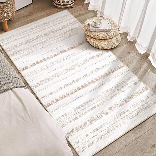 Nakagishi Boho 3x5 Area Rug Living Room Rugs Machine Washable Beige/Brown by NakagishiAreaRug