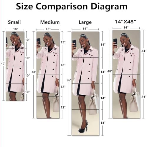 Unbreakable Door Mirror Full Length,Full Body Mirror for Kids, 4PCS x 15 x 15 inch About, Shatterproof Plexiglass Long Mirrors for Bedroom Closet, Children Plastic Mirrors Non Glass Stick on Miroir - Image 3