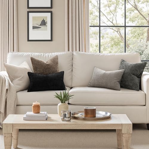 MIULEE Decorative Couch Throw Pillow Covers 20x20 Inch Brown 2 Pack - Image 2