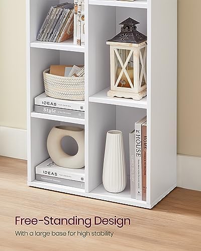 VASAGLE Set of 2 Bookshelves, 5 Cubes, 19.7 x 9.4 x 41.7 Inches - Image 5