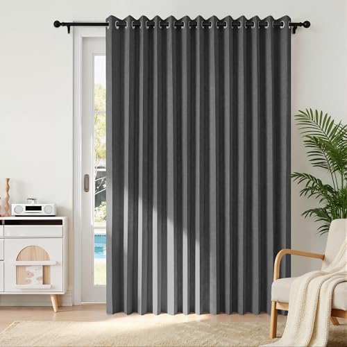 RYB HOME Accordion Style Room Divider Curtains 100% Blackout by RYBHOME