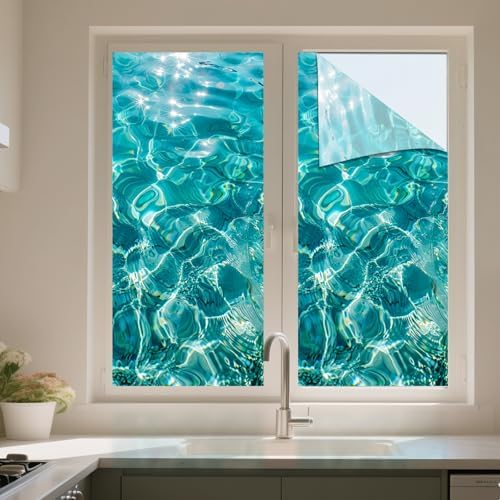IVN Stained Glass Window Film 17.7x39.3 Inch Decorative Window Privacy Film - Image 5