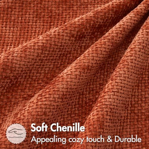 MIULEE Fall Decorative Couch Throw Pillow Covers 18x18 Burnt Orange 2 Pack - Image 3