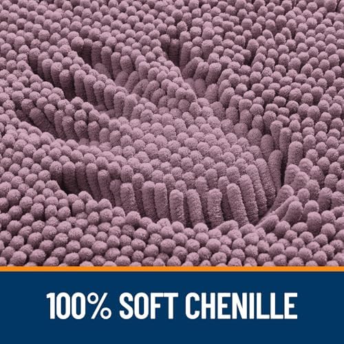 OLANLY Large Bathroom Rugs 50x30, Extra Soft Absorbent Chenille Bath Rugs - Image 3