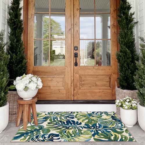 Boho Outdoor Rug - 28" x 43" Front Door Mat Indoor Outside Entrance - Image 3