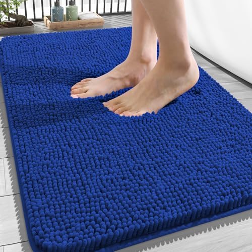 OLANLY Bathroom Rugs 34x21, Extra Soft Absorbent Chenille Bath Rugs by OLANLY