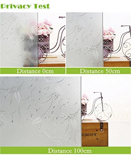 Niviy Window Privacy Film Decorative Static Cling Non-Adhesive, 23.6"x118" - Image 6