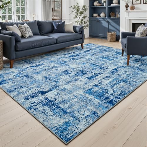 Toneed Washable 5x7 Area Rug with Non-Slip Backing for Living Room by Toneed