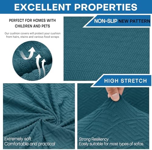 XINEAGE 4-Piece Stretch Sofa Cover, Washable Couch Covers for Dog - Image 5