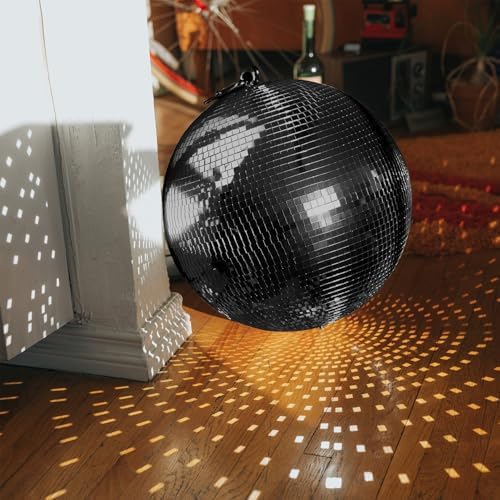 Art3dwallpanels Self Adhesive Glass Mirror Mosaic Disco Tiles, Black - Image 2
