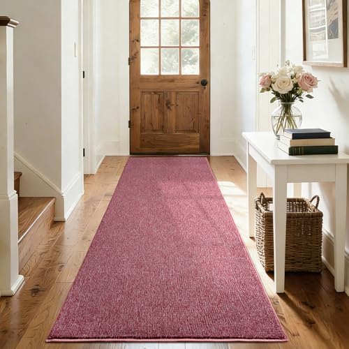 2x8 Red/White Runner Rug Non-Slip Washable Soft for Hallway Kitchen Bedroom - Image 5