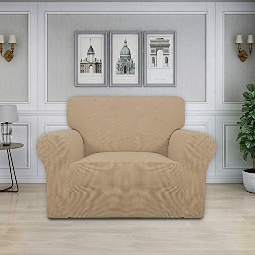 Easy-Going Stretch Oversized Chair Slipcover with Arm Washable Sand - Image 2