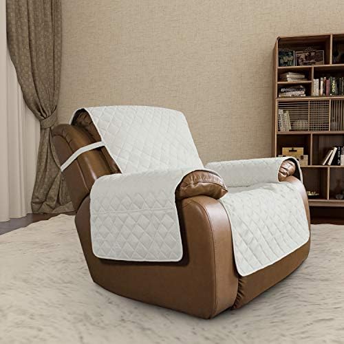 Easy-Going Reversible Couch Cover, Oversized Recliner, Ivory/Ivory - Image 2