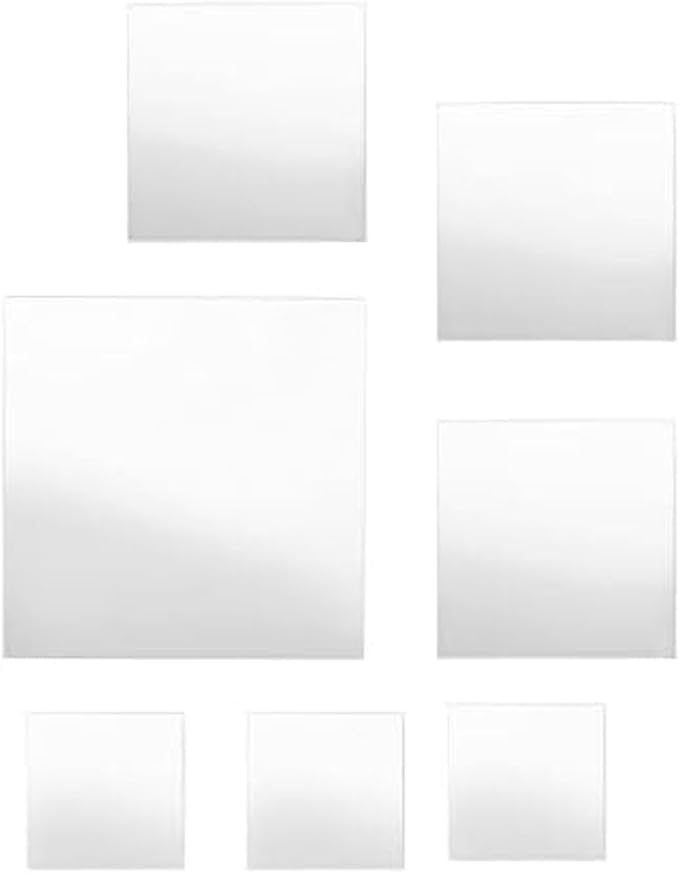 Elements Square Wall Mirrors, Set of 7 by Elements