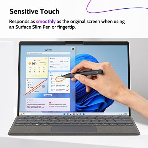 Peslv Magnetic Privacy Screen for Surface Go 4/3/2/1 10.5 Inch, Removable Anti Blue Light Glare Filter, Black Security Private Apy Block Protector - Image 5