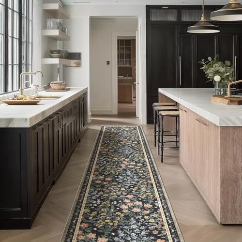 Washable Kitchen Rug Runners for Hallways: 2'x10' Entryway Rug with Non Slip Backing Low Pile Soft Indoor Long Floor Carpet Runners for Living Room Hallways Kitchen Bathroom Bedroom - Image 6