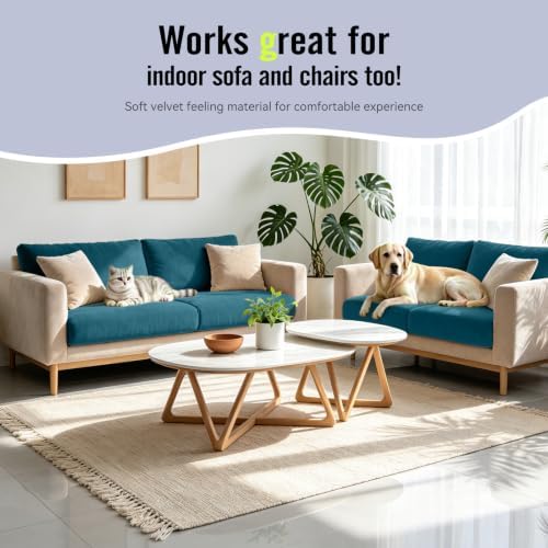 8Pcs Outdoor Cushion Covers, Stretch Patio Furniture Couch Chair Slipcovers - Image 4
