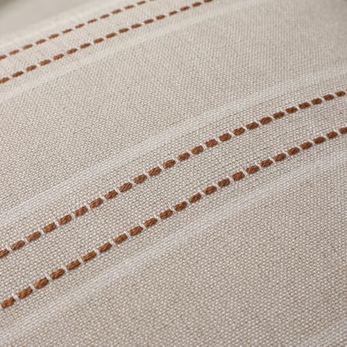 Hckot Fall Throw Pillow Covers 12x20 Set of 2 Striped Pillow Covers Caramel - Image 3