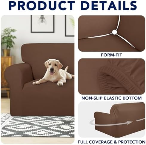 PureFit Waterproof Loveseat Couch Cover Slipcovers for Couches and Sofas - Image 4