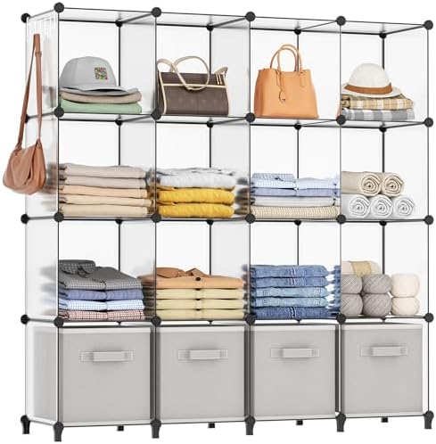 HOMIDEC Closet Organizers and Storage, 16 Cube Storage Organizer by DecorateYourHome