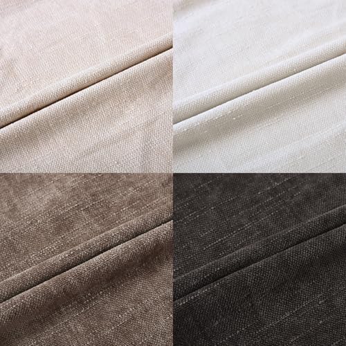 Set of 4 Soft Textured Decorative Throw Pillow Covers 20x20 Inch Cozy Farmhouse Cushion Cover Square Accent Pillow Cases for Bed Couch Sofa Living Room, Neutral - Image 7
