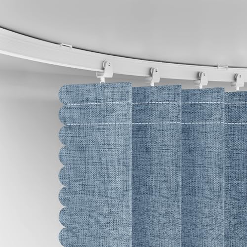 100% Blackout Drapes for Sliding Glass Door - Thermal Insulated Door Blinds Patio Door Curtains Vertical Blinds for Window(Blue, W180 x L84, 1 Pack) - Image 5