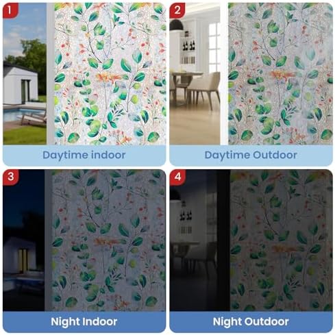 ADD.HERES Rainbow Window Privacy Film, Stained Glass Cling, 17.5" x 78.7" - Image 4