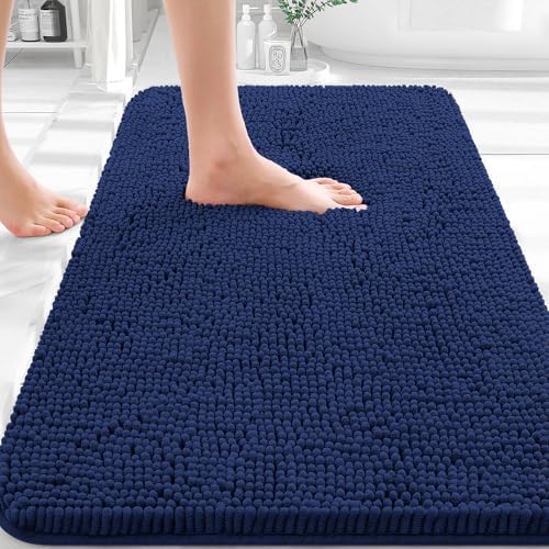 OLANLY Bathroom Rugs 30x20, Extra Soft Absorbent Chenille Bath Rugs by OLANLY