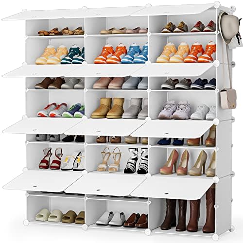 HOMIDEC Shoe Rack Organizer 48 Pair Modular Shoe Storage Cabinet for Closet by DecorateYourHome