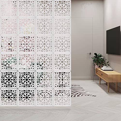 ANMINY Hanging Room Divider Panels, 24 PCS White by ANMINY