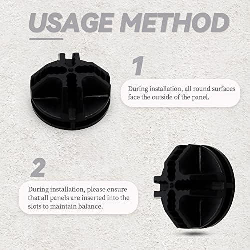 Bonsicoky 64 Pcs Black Plastic Connector for Wire Grid Cube - Image 4