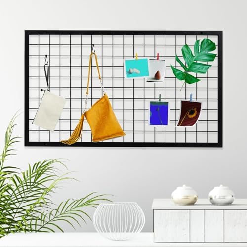 Eastern Tree Metal Grid Wall Panels, Black Wire Grid Panel, Gridwall Display Stand, Heavy Duty Gridwall Panels for Retail Display - 3pcs - Image 2