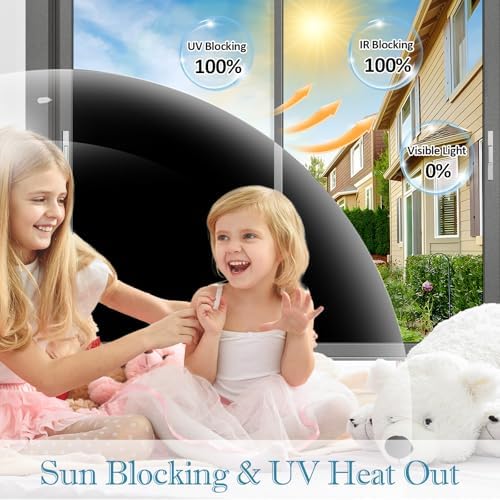 FuFin Total Blackout Window Privacy Film with Tools, 27.6"×78.7" - Image 3