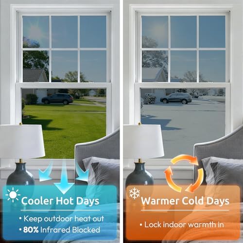 rabbitgoo Window Tint for Home with Tools, Silver, 17.5" x 78.7" - Image 4