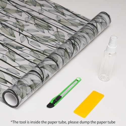 DKTIE Window Film Privacy Decorative Window Clings 29.5'' x 118.1'' - Image 7