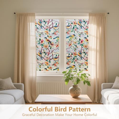 Kromapolis Window Privacy Film, Stained Glass Sticker, 29.5" x 157.4" - Image 4