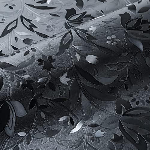 Niviy Blackout Window Film 100% Light Blocking Window Cover Room Darkening Black Window Film Removable Black Out Window Tint for Home(23.6 x 118 inches) - Image 2