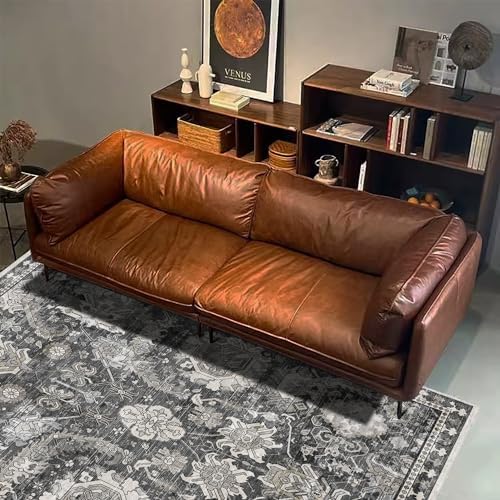 RUGSURE Washable Area Rugs - Perfect for Living Room, Bedroom, Kids Room, Nursery - Stain & Water Resistant Non-Slip, Pet & Child Friendly, Vintage Tribal Area Rugs (Grey, 4' x 6') - Image 5